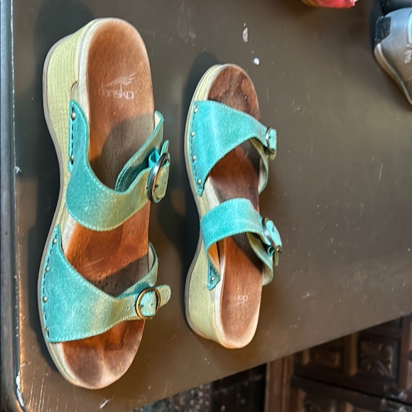 Dansko seafoam Sandals Comfortable Slip-On Design - Picture 2 of 3